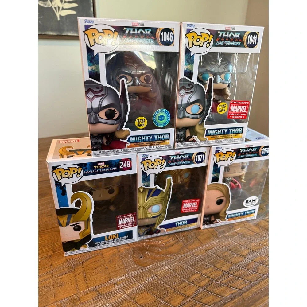 Funko Pop Marvel‎ Thor Love and Thunder Ragnarok LOT Exclusives GITD